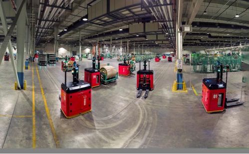 华晟智能50台agv落地浦林成山轮胎工厂